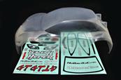 UK-HYPER GTB CLEAR BODYSHELL SHORT HOBAO RACING
