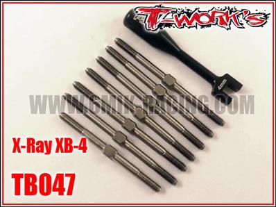 UK-Xray XB4 Titanium Turnbuckle Set T-WORK'S