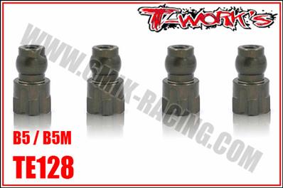 UK-7075-T6 Hard Coated Alum. Shock Bushings ( For Team Associated RC10 B5/B5M ) T-WORK'S