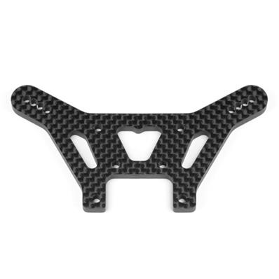 UK-Shock Tower (rear, -2mm, carbon fiber, EB410) TEKNO-RC