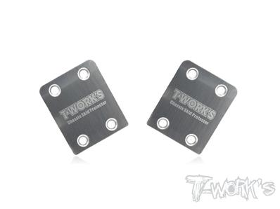 UK-Stainless Steel Rear Chassis Skid Protector ( Xray XB4 ) 2pcs. T-WORK'S