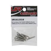 UK-M2,5x16mm FLAT HEAD SCREWS (10 pcs) ULTIMATE RACING