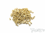 UK-Gold Plated Steel Screw Set 162pcs. ( For SWORKZ S35-4E ) T-WORK'S