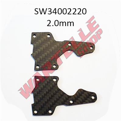 UK-Pro Composite Carbon Front Lower Arm Cover 2mm (2) SWORKZ