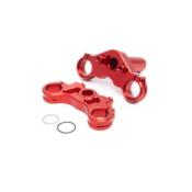 UK-Aluminum Triple Clamp Set, Red: Promoto-MX LOSI