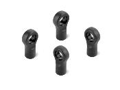 UK-Composite Servo Ball Joint 5.8mm - Graphite (4) X-RAY