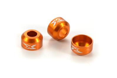 UK-Alu Drive Shaft Safety Collar - Orange (3) X-RAY