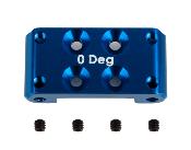 UK-RC10B7 FT Front Bulkhead, 0 deg., blue aluminum TEAM-ASSOCIATED