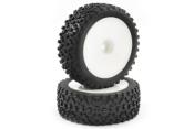 UK-1/10TH MOUNTED CUBOID BUGGY REAR TYRES DISHED  FASTRAX