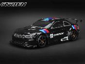 UK-Lexan 1/10e touring GT2 190mm bodywork only BLACK CARTEN