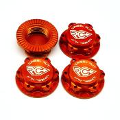 UK-Ultra-Lightweight Wheel Nuts – Fine Thread M12x1.0 (Orange) RC-PROJECT