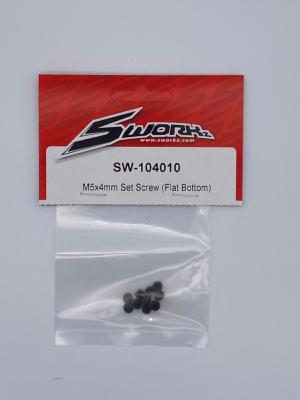 UK-Set Screw Bottom M5x4mm flat (10) SWORKZ