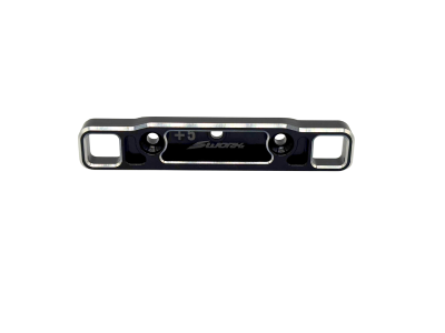 UK-S35-5 Series AL7075 Aluminum Rear Lower Fully Adjustable Toe-In Block (3.5degree) (RR) (SBK) SWORKZ