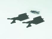 UK-Pro-composite Carbon Arched-Bridge-System Rear Lower Arm Cover(1.5mm) (2) SWORKZ