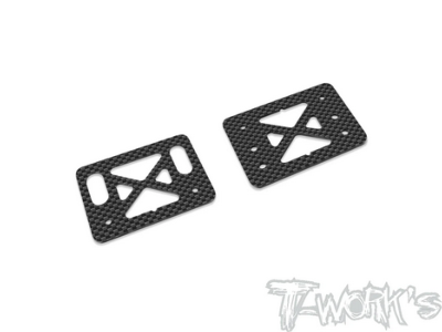 UK-One Piece Graphite Rear Wing Stay Reinforcement And Heightening Plate ( For Kyosho MP11 ) T-WORKS