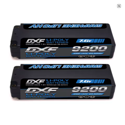 UK-Lot 2 accus 9200mAh 140C 5mm Deans blue (par 2) DXF POWER