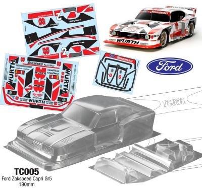UK-1/10 Ford Zakspeed Capri Gr5, 190mm (unpainted) TEAM C