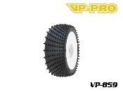 UK-Tyres 1/8e TT UNGLUED ON White rims "Condor XX Evo" (gomme synthétique) VP-PRO