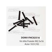 UK-M2,5x16 Countersunk Screw Steel 10.9 (10) DONUTS RACING