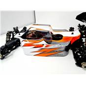UK-Painted body ST-4 Falcon orange/silver/white for S35-4 nitro SWORKZ