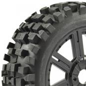 UK-1/8 ROCK BLOCK MOUNTED ON 8-SPOKE BLACK (PR) FASTRAX