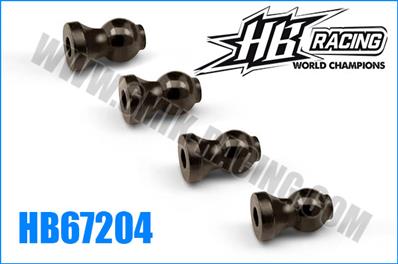 UK-Lightweight fixing ball (4pcs) HB RACING