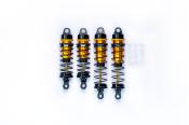 UK-AE RC10 Big Bore 12mm Buggy Shock Set GOLD (F&R) (4) Gold/Black KOSWORK