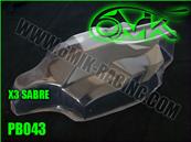 UK-Body lexan for HONG NOR X3 Sabre (unpainted) 6-MIK