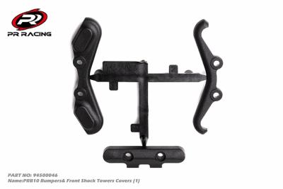 UK-PRB10 Bumpers & Front Shock Towers Covers (1) PR RACING