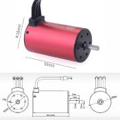 UK-Combo 1/10 ESC 80A + Brushless motor 3665   3100kV SURPASS HOBBY