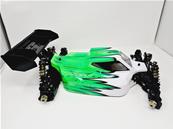 UK-Painted body ST4-Falcon green/white for S35-4E SWORKZ