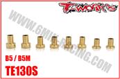 UK-Brass Caster Block Bushings Set (Team Associated RC10 B5/B5M/T5M/SC5M) T-WORK'S