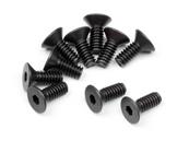 UK-FLAT HEAD SCREW M2X5MM (HEX SOCKET/10PCS) HB RACING