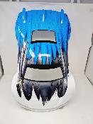 UK-Hyper GT8 with Wing body paint (White/Silver/Blue) BITTYDESIGN