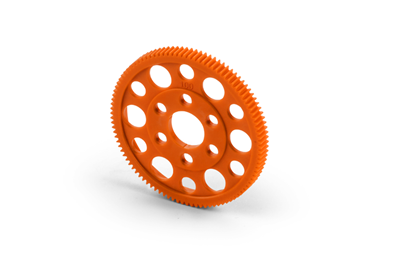 UK-Composite Offset Spur Gear 100T / 64 - Orange X-RAY