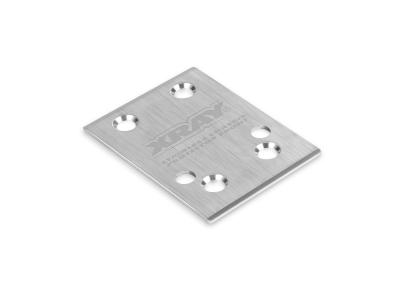 UK-Stainless Steel Chassis Protector XB8 - Rear X-RAY