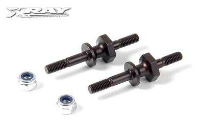 UK-Steel M3/M3 screw shock pivot ball with hex (2) X-RAY