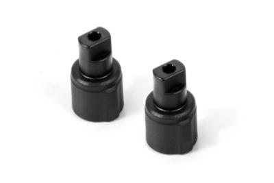 UK-Composite Solid Axle Driveshaft Adapters - V2 (2) X-RAY
