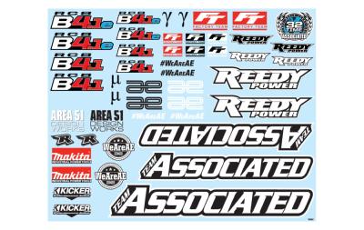 UK-RC8B4.1/RC8B4.1e Decal Sheet TEAM-ASSOCIATED