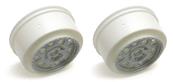 UK-SC10 KMC Front Wheels, silver (non-hex) TEAM-ASSOCIATED
