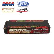 UK-Redline LiPo 2S HV 7.6V-6000-130C(5mm) 139x47x23mm 275g GENSACE