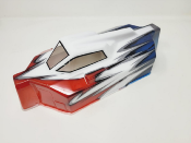 UK-EB48 2.0 RED/WHITE/BLUE BODY PAINTED FOR EB48 2.0 - 2.1 TEKNO-RC