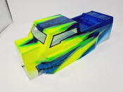 UK-ET48 2.0 YELLOW-GREEN/BLUE BODY PAINTED FOR ET48 2.0 TEKNO-RC