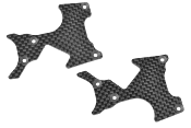 UK-Rear arm stiffener plate left & right carbon 2mm SBX-825 CORALLY