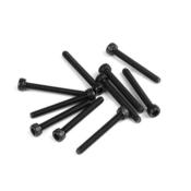 UK-M3x25mm Cap Head Screws (black, 10pcs) TEKNO-RC