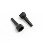 UK-Shock Boots (SHORT length, for 16mm shocks) (2) TEKNO-RC