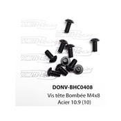 UK-Button Head Screws M4x8 Steel 10.9 (10) DONUTS RACING