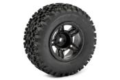 UK-1:10 SC STINGER MTD 5-SPOKE BLACK (SLASH RR/BLITZ) FASTRAX