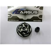 UK-34mm Fly Wheel (Black) with clutch nut ARGUS