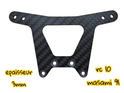 UK-Rear Schock Tower Carbone 3mm for RC10 Masami 91 LR-PROD